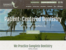 Tablet Screenshot of lowcountrydental.com